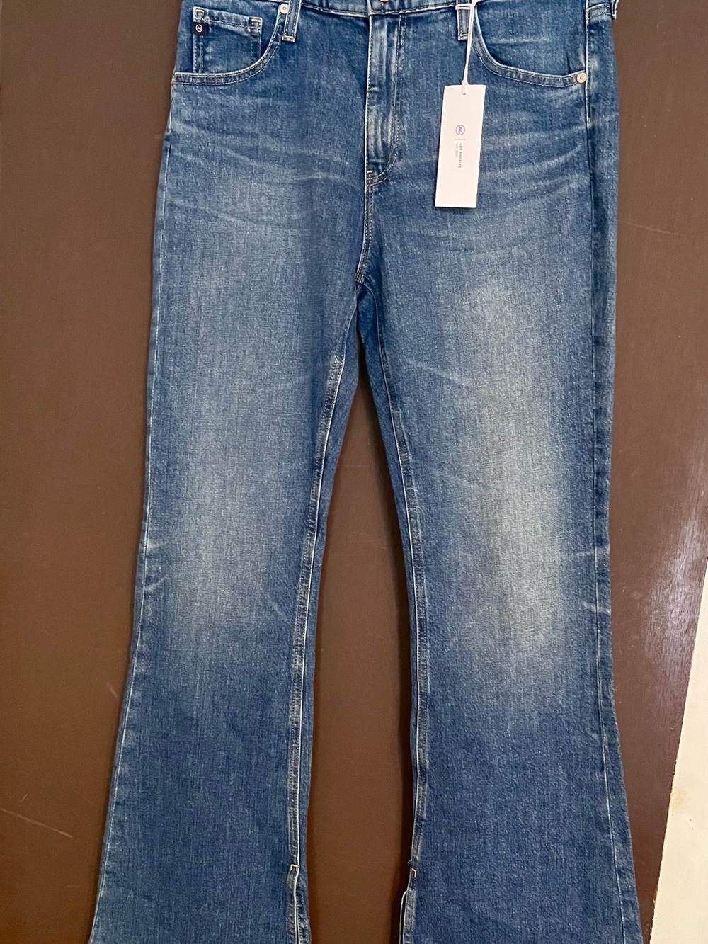 AG Adriano Goldschmied Medium Wash Flare Jeans